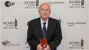 Der Pianist Maurizio Pollini bei der Verleihung des Echo-Klassik im Jahr 2017.