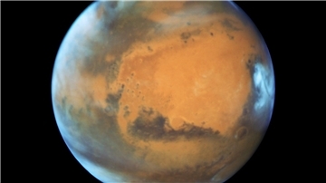 Der Planet Mars, aufgenommen vom „Hubble“-Weltraumteleskop