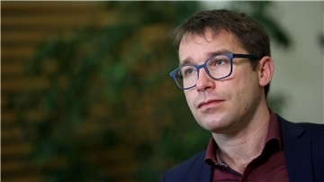 Der sachsen-anhaltische Landtagsabgeordnete Sebastian Striegel (Grüne) wurde bei einer Straßenblockade verletzt (Archivbild).
