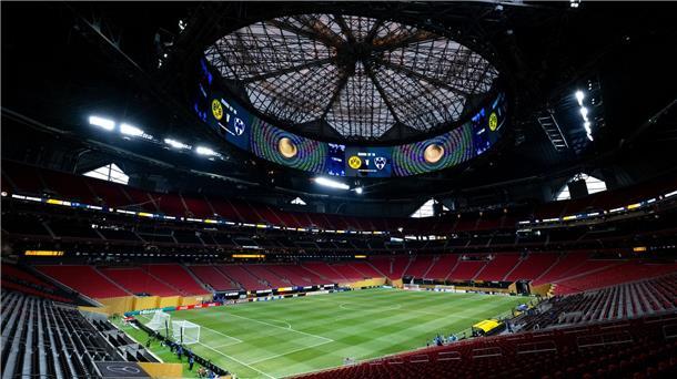Der schönste WM-Ort, das klimatisierte Hallenstadion in Atlanta. Hier findet 2026 unter anderem ein Halbfinale statt.