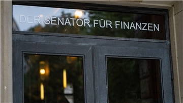 Millionenhilfe für Bremerhaven - Senat macht den Weg frei Eingang des Senators für Finanzen.