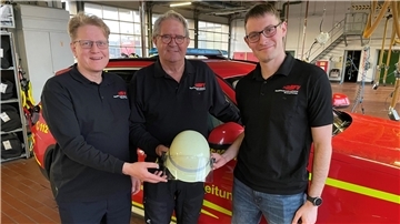 Der Stadtfeuerwehrverband Bremerhaven regt ein Jugend-Projekt zur Nachwuchsgewinnung bei der Feuerwehr für den Stadtteil Leherheide an (von links): Olaf Jongeling, Jörn Hoffmann und Marc Hübler.