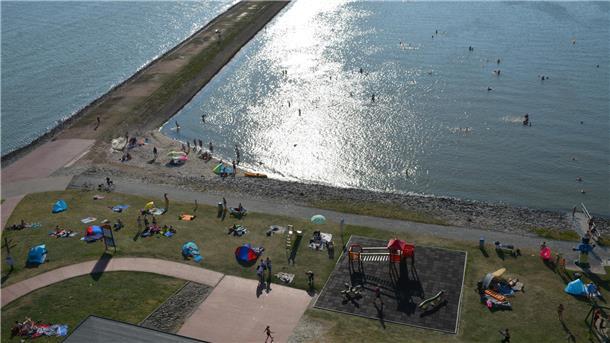 Bild vom Strand in Eckwarderhörne