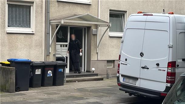 Der Tatort in Duisburg: Ein Polizist hat in Duisburg einen mit einem Messer bewaffneten Angreifer erschossen.
