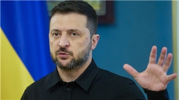 Der ukrainische Präsident Wolodymyr Selenskyj spricht von hohen russischen Verlusten vor Pokrowsk (Archivbild)