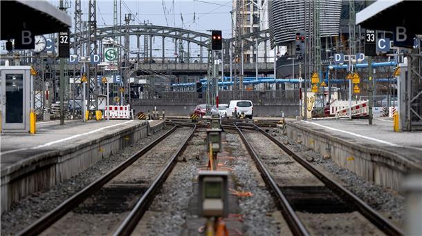 Der verwaiste Münchner Hauptbahnhof.