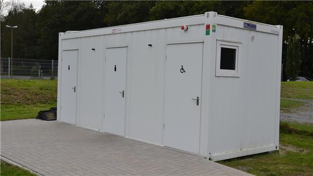 WC-Container in Zeven Ziel von Einbrechern WC-Container auf dem Veranstaltungsgelände.