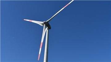 Windkraftanlagen auf einer Gründfläche