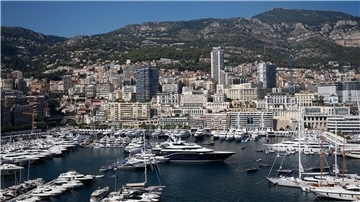 Der Yachthafen in Monaco.