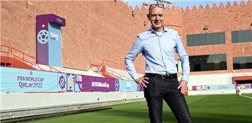 DFB-Präsident Bernd Neuendorf in Katar