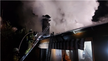 Feuer in Ferienhaussiedlung in Eckwarderhörne