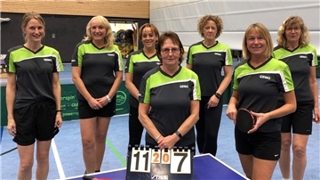 Die 2. Damen in der Bezirksklasse Rotenburg/Stade (von links): Katrin Kröger, Regina Blanken, Astrid Boback, Anne Rosemeyer (Mannschaftsführerin), Sabine Havemann, Monika Hauschildt und Gunda Klindworth.