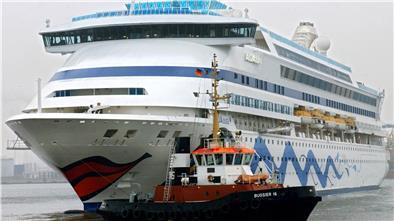 Die „AidaAura“ darf Haugesund wieder verlassen. Jetzt geht es in Richtung Tromsö.