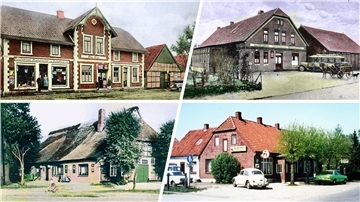 Fotos von vier Gaststätten sind auf einem Bild zusammenmontiert. 