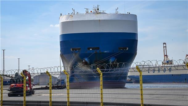 Die „Arc Commitment“ im Osthafen wurde von Spinnen befreit. Nach sieben Wochen konnte sie Bremerhaven verlassen.