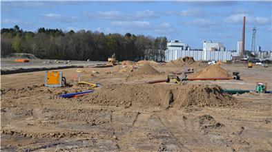 In Nachbarschaft zum Werk des Deutschen Milchkontors (DMK) erschließt die Stadt Zeven ein neues Industriegebiet