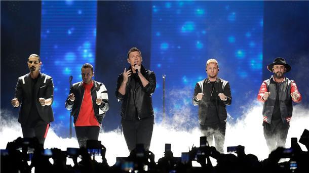 Die Backstreet Boys bei einem Konzert 2018 in Nashville.