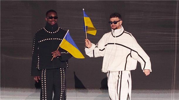 Ukraine-ESC in der Stadt der Beatles Die Band Tvorchi aus der Ukraine bei der Generalprobe für das Finale des Eurovision Song Contest.