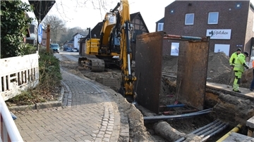 Die Bauarbeiten an der Alten Straße in Selsingen haben begonnen.