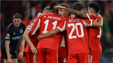 Die Bayern hatten gegen Brügge viel zu jubeln. 