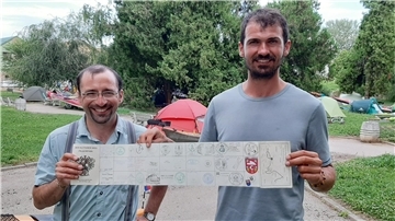Die einstigen Hutterer Jason Stahl (links) und Paul Hofer