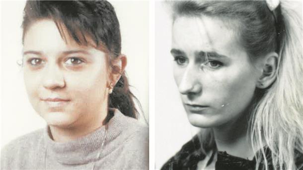 Zwei Fotos von Frauen