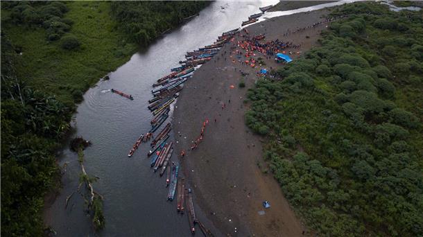 Zehn Migranten auf dem Weg in die USA in Panama ertrunken Die Berge sind unwegsam, die Sümpfe tief: Der Dschungel des Dariéns gilt als eine der gefährlichsten Migrationsrouten der Welt. (Archivbild)