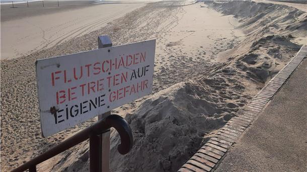 Nordseeinseln fehlt teils Sand für neue Badesaison Die bisherige Sturmflutsaison hat auf einigen Nordseeinseln deutliche Schäden an den Badestränden angerichtet.