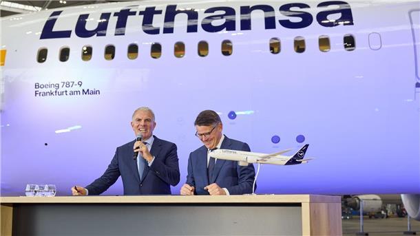 Lufthansa tauft Hoffnungsträgerin mit Problemen Die Boeing 787 ist bereits die siebte Lufthansa-Maschine, die den Namen des größten deutschen Drehkreuzes Frankfurt trägt.