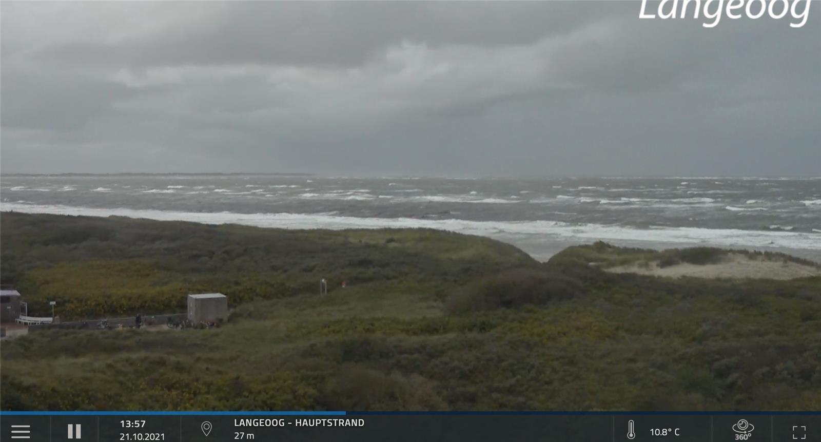 Die Brecher bei Langeoog.