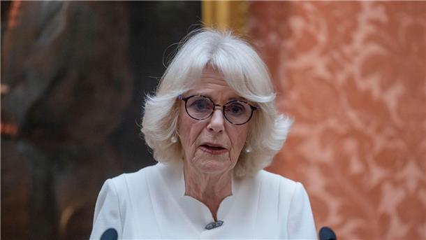 Camilla: „Abscheuliche Verbrechen“ gegen Frauen müssen enden Die britische Königsgemahlin Camilla spricht im Buckingham Palace beim Empfang zur Sensibilisierung für Gewalt gegen Frauen und Mädchen.