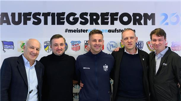Nordost-Regionalligisten präsentieren Aufstiegs-Vorschläge Die Clubs stellten ihre Pläne gemeinsam vor.