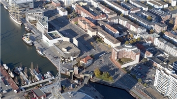 Die Columbusstraße trennt Havenwelten und Innenstadt. Eine Untersuchung zeigt, dass man die Straßen problemlos umbauen kann.