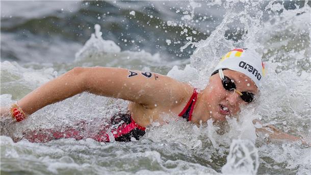 Schnell schwimmen auch gegen Wellen Die deutsche Schwimmerin Lea Boy hat eine Bronzemedaille bei der Europameisterschaft gewonnen.