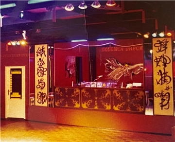 Die Discothek „Goldener Drachen“ in Altenwalde von innen.
