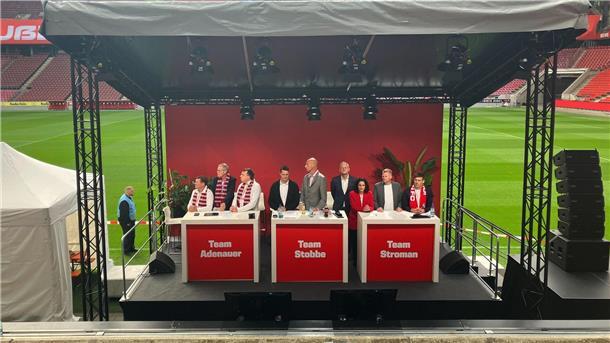 Nach Mammut-Sitzung: Stobbe neuer FC-Präsident Die drei Kandidatenteams für den neuen Vorstand beim 1. FC Köln.