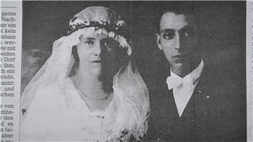 Dieses Foto aus der Nachkriegszeit zeigt das Gebäude, in dem Familie Abraham in Bockel unterkam und dem Holocaust entging. Das Haus wurde Anfang der 1960er Jahre abgerissen.