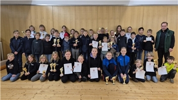 Die erfolgreichen Teilnehmerinnen und Teilnehmer der Schüler-Kreismeisterschaft.