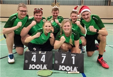 Die erste Badminton-Mannschaft des TuS Zeven 