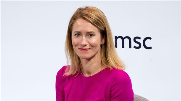 EU arbeitet an neuem Beschaffungsverfahren für Munition Die estnische Ministerpräsidentin Kaja Kallas nimmt an der Sicherheitskonferenz in München teil.