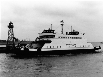 Die Fähre „Bremerhaven“.