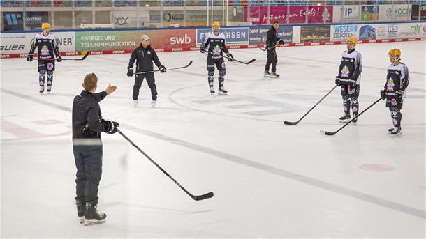 Die Fischtown Pinguins sind wieder im Training - 108 Tage nach dem letzten Spiel.