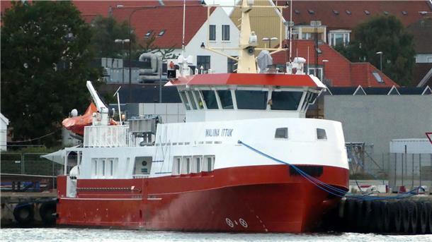 Die grönländische Hybridfähre „Maliina Ittuk“