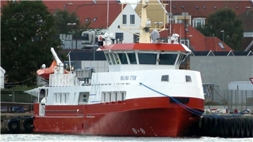 Die grönländische Hybridfähre „Maliina Ittuk“