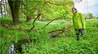 Die Grove mit Bernd Quellmalz vom BUND. Foto Scheschonka