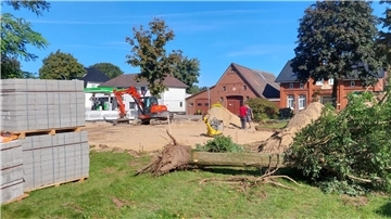Bauarbeiten für „smarte Dorfmitte“ in Neuenwalde