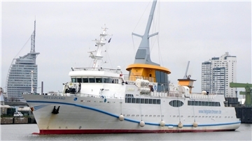 Die Passagierfähre "Helgoland"