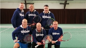 Eine Tennismannschaft