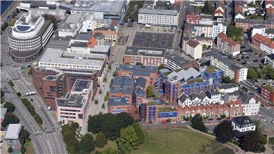Die Hochschule Bremerhaven aus der Luft.