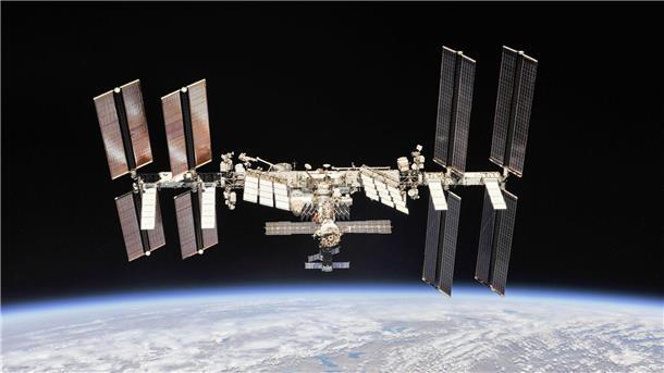 Die Internationale Raumstation (ISS): Russlands Raumfahrtbehörde ist weiterhin mit von der Partie.